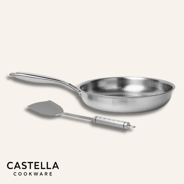 Titanium Hammered Pan + Utensil